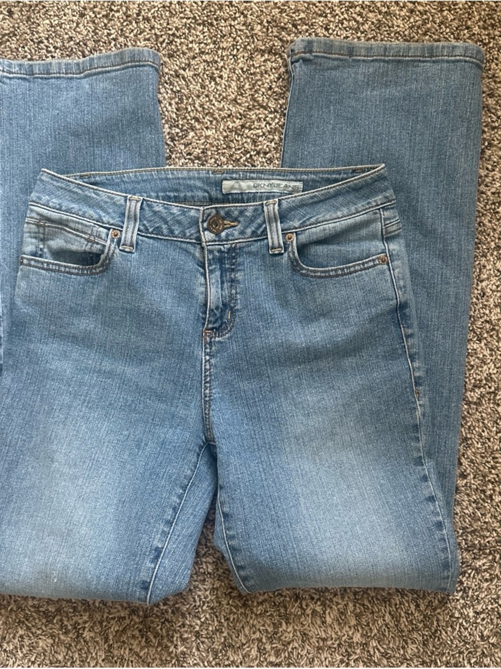 DKNY Light Blue Straight-Leg Jeans - Women's